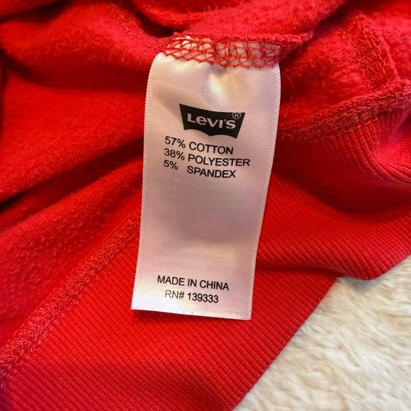 Levi’s size small red with blue polka dot appliquéd hoodie - Picture 4 of 7